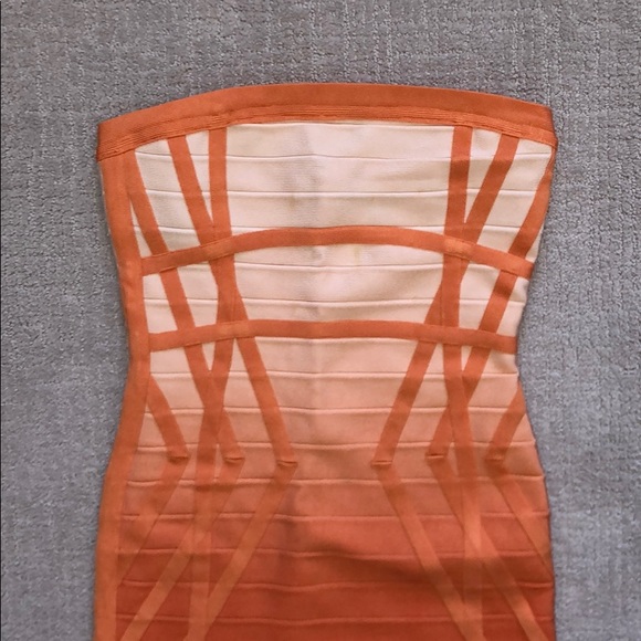 Orange ombré bandage dress - Picture 4 of 7